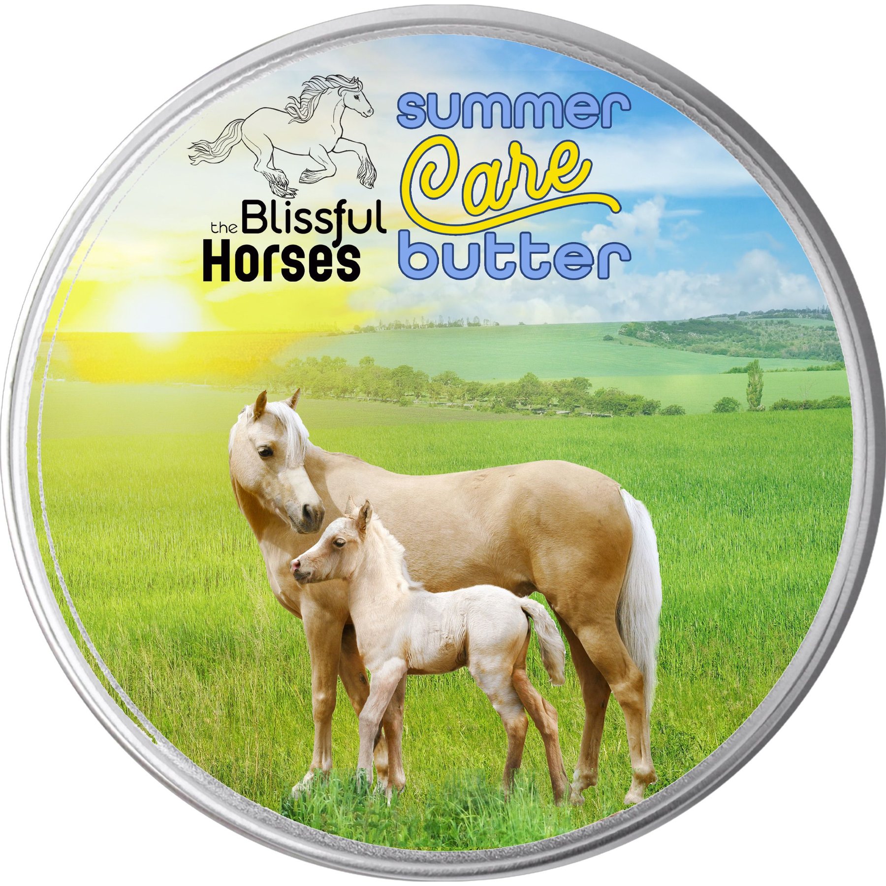 The Blissful Dog Summer Care Butter Horse Sunscreen, 4-oz tin