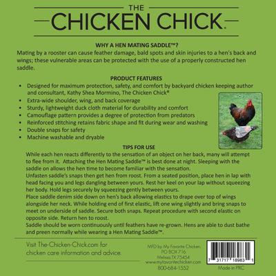 Show full view: The Chicken Chick Hen Mating Saddle, Medium slide 3 of 4