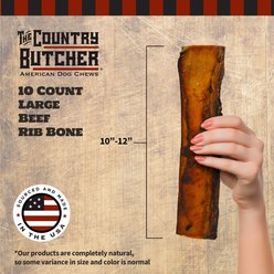 The Country Butcher 10-in Rib Beef Flavored Dog Bone, 10 count slide 2 of 6