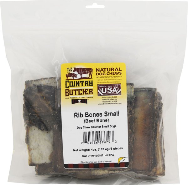 The Country Butcher Rib Bone Dog Treat, 8 count