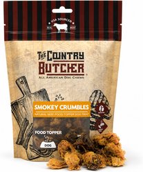 The Country Butcher Smokey Crumbles Grain-Free Beef Flavored Dry Dog Food Topper, 9-oz bag