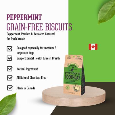 Show full view: The Granville Island Pet Treatery Everyday is Tooth Day Pets Agree Breath Freshening Dog Treats, 32-oz bag, Small slide 6 of 10