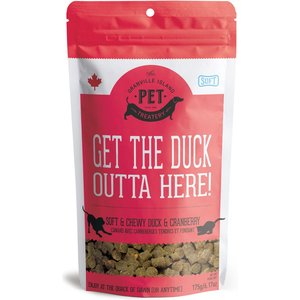 The Granville Island Pet Treatery Get the Duck Outta Here Soft Chew Treats, 6.17-oz bag