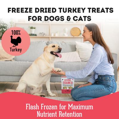 Show full view: The Granville Island Pet Treatery Giving Thanks Turkey Grain-Free Freeze-Dried Dog & Cat Treats, 1.76-oz bag slide 5 of 7