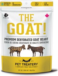 The Granville Island Pet Treatery Goat Heart Grain-Free Dehydrated Dog & Cat Treats, 2.82-oz bag