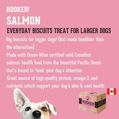 Show full view: The Granville Island Pet Treatery Hooked! Pets Agree Salmon Flavored Dog Treats, 32-oz bag, Small slide 4 of 9