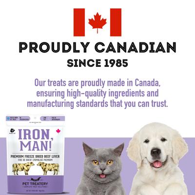 Show full view: The Granville Island Pet Treatery Iron Man Beef Liver Grain-Free Freeze-Dried Dog & Cat Treats, 1.76-oz bag slide 7 of 7