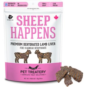 The Granville Island Pet Treatery Lamb Liver Grain-Free Dehydrated Dog & Cat Treats, 2.82-oz bag