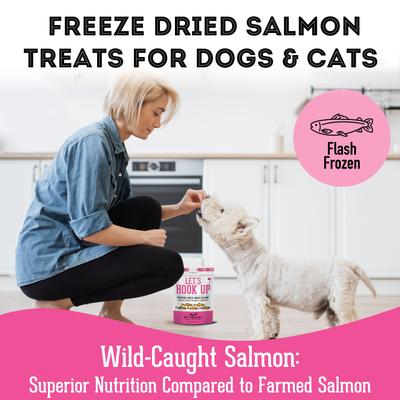 Show full view: The Granville Island Pet Treatery Let's Hook Up Freeze-Dried Salmon Dog & Cat Treats, 1.76--oz bag slide 4 of 8