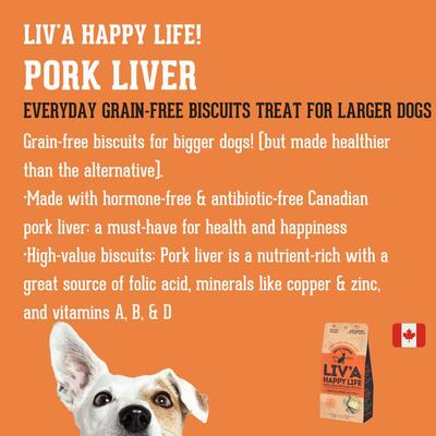 Show full view: The Granville Island Pet Treatery Liv’A Happy Life Pets Agree Grain-Free Liver Flavored Dog Treats, 16-oz bag slide 4 of 9