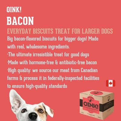 Show full view: The Granville Island Pet Treatery Oink! Pets Agree Bacon Flavored Dog Treats, 32-oz bag, Small slide 4 of 10
