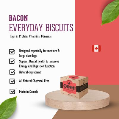 Show full view: The Granville Island Pet Treatery Oink! Pets Agree Bacon Flavored Dog Treats, 32-oz bag, Small slide 7 of 10