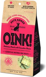 The Granville Island Pet Treatery OINK! Pets Agree Grain-Free Bacon Flavored Dog Treats, 16-oz bag