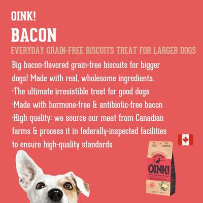 Show full view: The Granville Island Pet Treatery OINK! Pets Agree Grain-Free Bacon Flavored Dog Treats, 16-oz bag slide 4 of 9