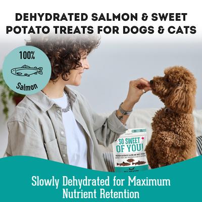 Show full view: The Granville Island Pet Treatery Salmon & Sweet Potato Grain-Free Dehydrated Dog & Cat Treats, 2.82-oz bag slide 3 of 7