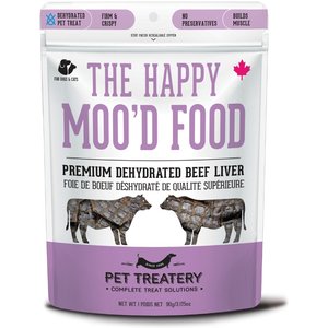 The Granville Island Pet Treatery The Happy Moo'D Food Dehydrated Beef Liver Dog & Cat Treats, 3.17-oz bag