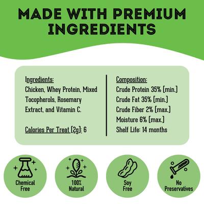 Show full view: The Granville Island Pet Treatery Why Did the Dog Cross the Road? Freeze-Dried Chicken Dog & Cat Treats, 1.76-oz bag slide 6 of 8