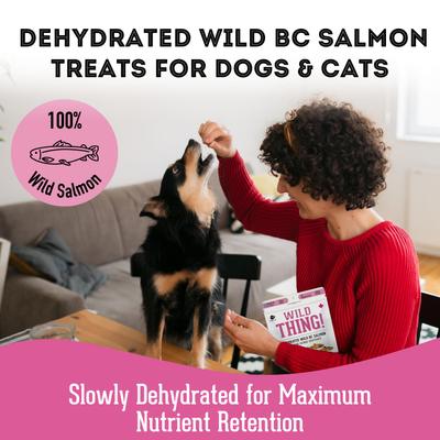 Show full view: The Granville Island Pet Treatery Wild Thing Wild Caught BC Salmon Grain-Free Dehydrated Dog & Cat Treats, 3-oz bag slide 5 of 8