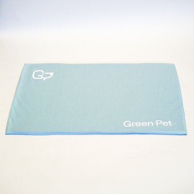 The Green Pet Shop The Green Pet Shop Cool Pad Dog & Cat Bed Cover, Light Blue, Large