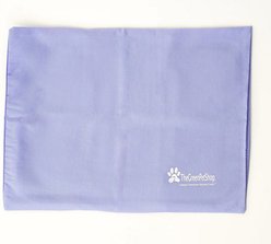 The Green Pet Shop Cool Pad Dog & Cat Bed Cover, Periwinkle, X-Small