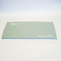 The Green Pet Shop Cool Pad Dog & Cat Bed Cover, Sage Grey, Large