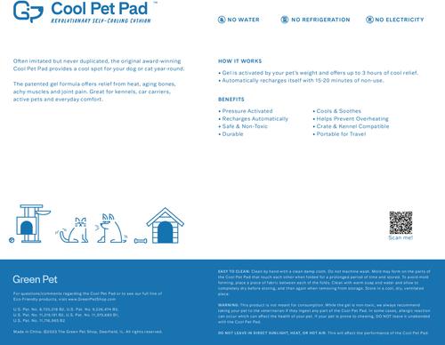 Show full view: The Green Pet Shop Cool Pet Pad, Large slide 5 of 9