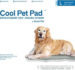 The Green Pet Shop Cool Pet Pad, Sage Gray, Large slide 2 of 2