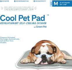 The Green Pet Shop Cool Pet Pad, Sage Gray, Medium slide 2 of 2