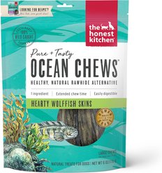 The Honest Kitchen Beams Ocean Chews Wolfish Skins + Cod Fish Skins Dehydrated Dog Treats slide 2 of 9