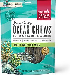The Honest Kitchen Beams Ocean Chews Wolfish Skins Dehydrated Dog Treats, Large, 6-oz bag