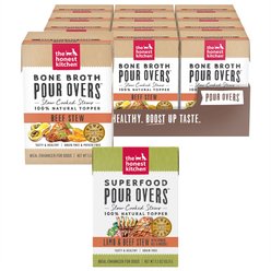 The Honest Kitchen Bone Broth POUR OVERS Beef Stew + Superfood Lamb & Beef Stew with Veggies Wet Dog Food Topper