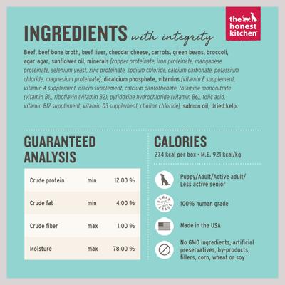 Show full view: The Honest Kitchen Butcher Block Pate Chicken & Super Greens + Butcher Block Pate Beef, Cheddar & Farm Veggies Pate Wet Dog Food slide 8 of 9