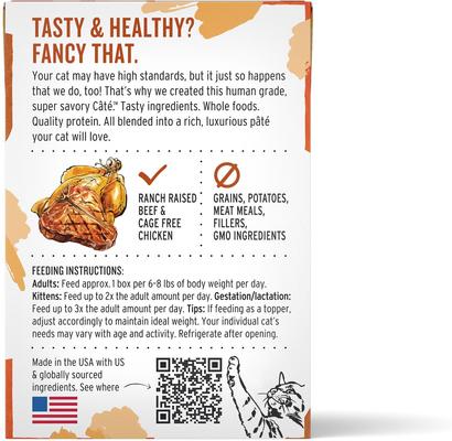 Show full view: The Honest Kitchen Grain-Free Beef & Chicken Pate Wet Cat Food, 5.5-oz box, bundle of 24  slide 3 of 9