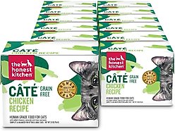 The Honest Kitchen Cate Grain-Free Chicken Pate Wet Cat Food, 2.8-oz, case of 12