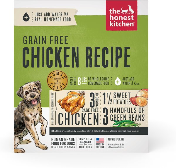 The Honest Kitchen Grain Free Chicken Recipe Dehydrated Dog Food Cups