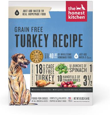 Show full view: The Honest Kitchen Chicken Recipe + Turkey Recipe Dehydrated Dog Food slide 6 of 9