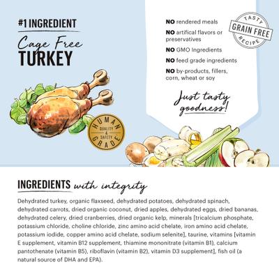 Show full view: The Honest Kitchen Chicken Recipe + Turkey Recipe Dehydrated Dog Food slide 8 of 9