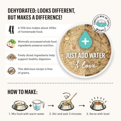 Show full view: The Honest Kitchen Chicken Recipe + Turkey Recipe Dehydrated Dog Food slide 9 of 9