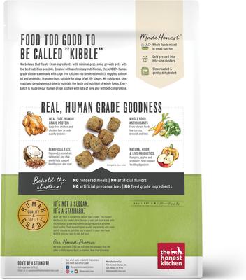Show full view: The Honest Kitchen Chicken Whole Food Clusters Dry Food + Turkey Dry Dog Food slide 3 of 9
