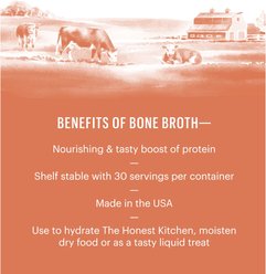 The Honest Kitchen Human Grade Daily Boosters Beef Bone Broth with Turmeric for Dogs, 3.6-oz jar slide 2 of 9