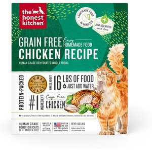 The Honest Kitchen Human Grade Dehydrated Grain-Free Chicken Cat Food, 4-lb