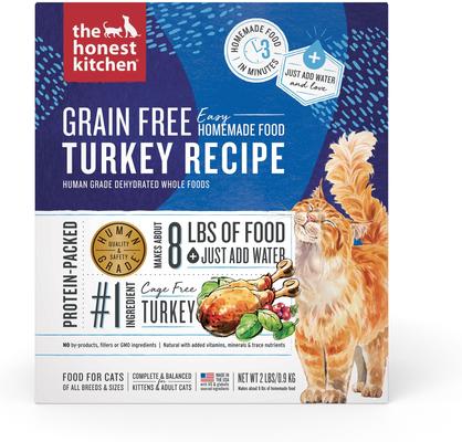 Show full view: The Honest Kitchen Dehydrated Turkey + Dehydrated Chicken Cat Food slide 2 of 9
