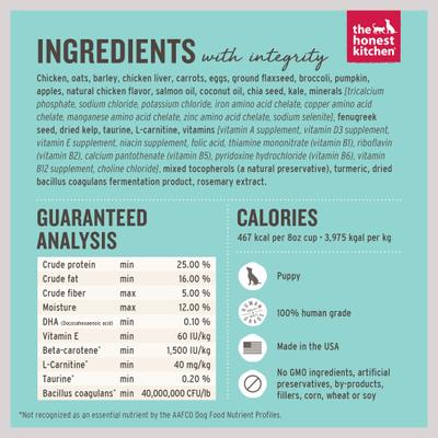 Show full view: The Honest Kitchen Food Clusters Whole Grain Chicken & Oat Recipe Puppy Blend Dog Food, 8-lb bundle slide 4 of 12