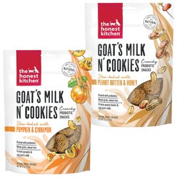 The Honest Kitchen Goat's Milk N' Cookies Slow Baked with Peanut Butter & Honey + Pumpkin Dog Treats