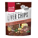 The Honest Kitchen Human Grade Gourmet Barbecue Liver Chips Beef Liver & Cheddar Recipe Dog Treats, 4-oz bag