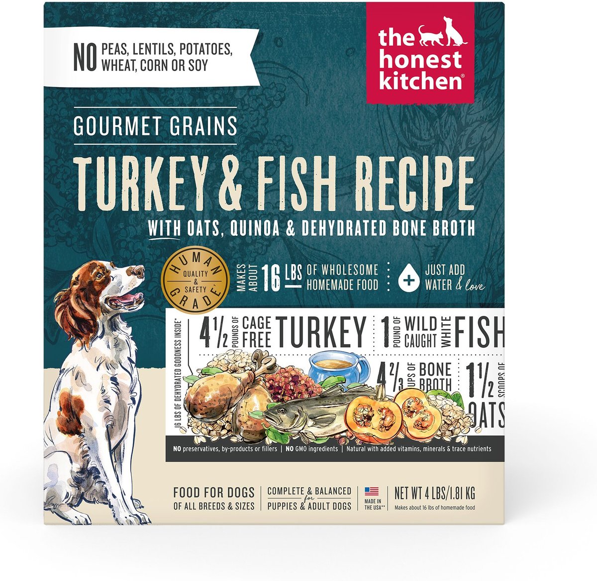 The Honest Kitchen Wholemade Whole Grain Turkey & White Fish Dehydrated Dog Food