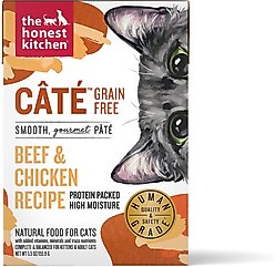 The Honest Kitchen Grain-Free Beef & Chicken Pate Wet Cat Food, 5.5-oz, case of 12