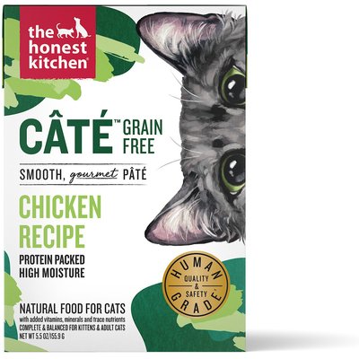 The Honest Kitchen The Honest Kitchen Human Grade Grain-Free Chicken Pate Wet Cat Food, 5.5-oz, case of 12