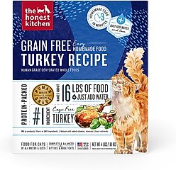 The Honest Kitchen Grain-Free Turkey Dehydrated Cat Food, 4-lb bag