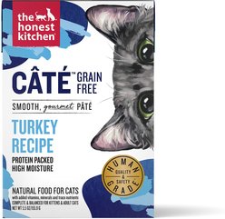 The Honest Kitchen Grain-Free Turkey Pate Wet Cat Food, 5.5-oz, case of 12